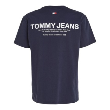 TOMMY HILFIGER KOSZULKA MĘSKA T-SHIRT TJM CLASSIC LINEAR BACK GRANATOWA XL