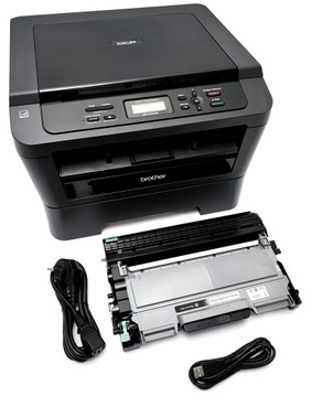 Brother DCP-7070DW, (10-30K), pełen toner 100%, kable