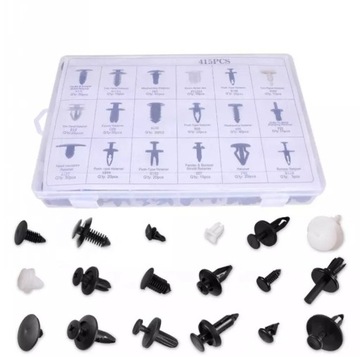 НАБОР АВТОМОБИЛЬНЫХ ЗАЖИМОВ 415 ШТ. + Инструменты