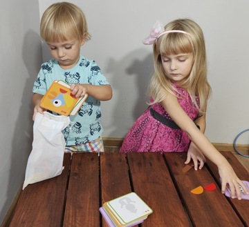 DREWNIANE PUZZLE KLOCKI UKŁADANKA MONTESSORI A2