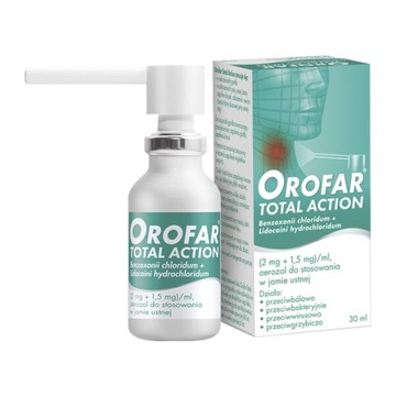 Orofar Total Action aerozol 30ml gardło