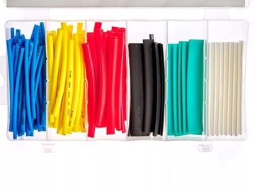 НАБОР ТЕРМОУСАДОЧНЫХ ТРУБОК 128 ШТ.