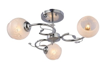 ŻYRANDOL PLAFON LED CHROM LAMPA LED SUFITOWA LED OPRAWA SUFITOWA