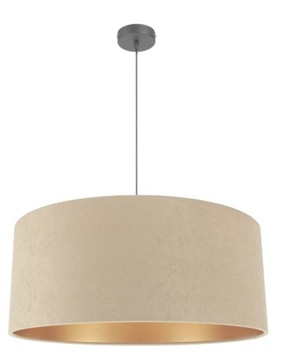LAMPA WISZĄCA SUFITOWA ŻYRANDOL ABAŻUR WELUR 40 CM