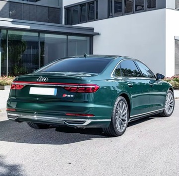 ЭМБЛЕМА багажника RS4 Логотип AUDI черный 14,5х3,8 см ПРЕМИУМ