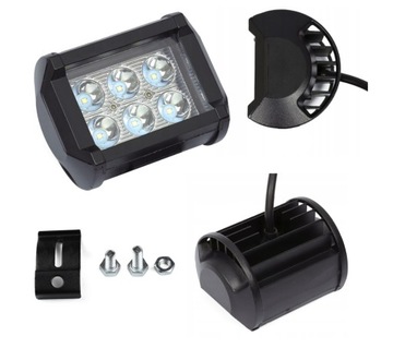 Галогенная светодиодная рабочая лампа 18Вт CREE Light Bar прямоугольная WL5918R Flood