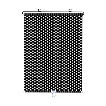 Panel przeciwsłoneczny Rolety filtrujące światło 45x125cm Czarne kropki
