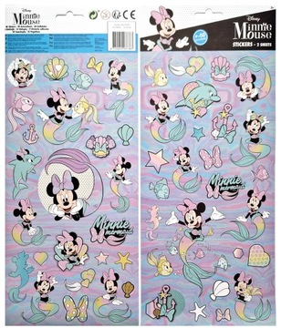 NAKLEJKI MYSZKA MINNIE ZESTAW NAKLEJEK 50 SZTUK