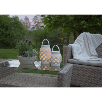 Уличный светодиодный садовый фонарь на батарейках.