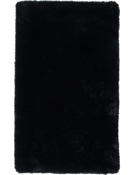 DYWAN RABBIT PLUSZOWY MIĘKKI SUPER SOFT MIĘKKI MIŁY XXL 160x230CM CZARNY