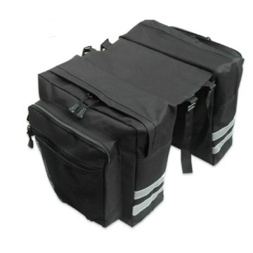 Bicycle Carrier Bag Rear Rack Luggage Back Seat Double Side Cycling