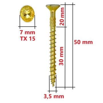 ВИНТ ЗАКАЛЕННЫЙ ТИПА MASTER 3,5X050 OP 400 ШТ.
