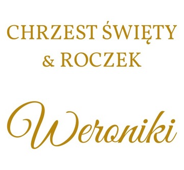 наклейка «Имя Святого Крещения на один год» на доске