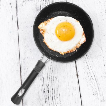 OKRĄGŁA PATELNIA DO SMAŻENIA Z POWŁOKĄ NIEPRZYWIERAJĄCĄ MINI KAMIEŃ MEDYCZNY Z POWŁOKĄ NIEPRZYWIERAJĄCĄ