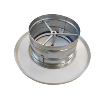 ANEMOSTAT METALOWY NAWIEWNY ASV 100mm BIAŁY+FILTR