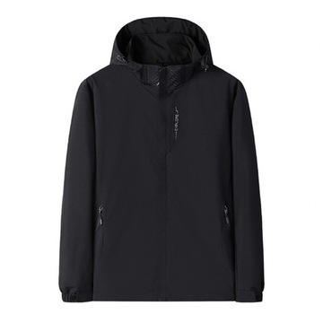 Men's Spring Autumn Water Proof Hooded Jacket Pure