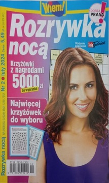 ROZRYWKA NOCĄ 2/2024 KRZYŻÓWKI WIEM