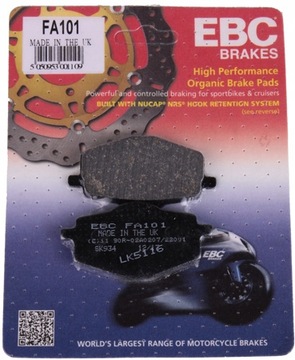 KLOCKI HAMULCOWE EBC YAMAHA DT LC-2 80 TT 600 TDR R 125 XT E RD LC PRZÓD
