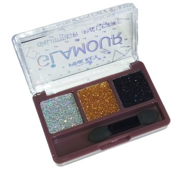 GLAMOUR GLITTER cienie brokatowe paleta brokat 01