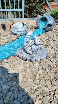 СТЕКЛЯННАЯ крупа, камень БИРЮЗА, декоративное стекло, 1 кг, 3-5 см.