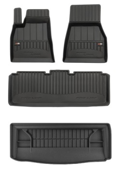 Set 3D gumové rohože Tesla Model S od 2012- d
