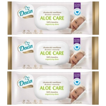 Chusteczki nawilżane Dada Aloe Care 3x64 szt.