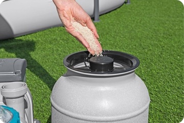 Насос для песка для бассейна 6056 л/ч + шарики фильтра Bestway