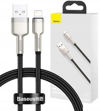 BASEUS KABEL PRZEWÓD LIGHTNING DO IPHONE 0,25M WYTRZYMAŁY BEZPIECZNY TRWAŁY