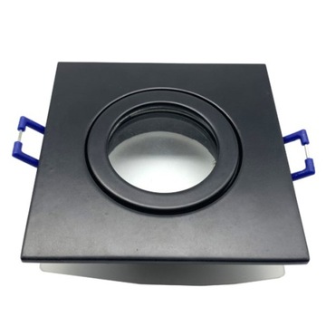Oprawa sufitowa Quatro IP54 czarna kwadrat aluminium Podsufitka