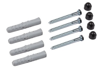 ВЕШАЛКИ ДЛЯ ЛЫЖНЫХ СТОЛБ, КРЮЧОК, НАСТЕННЫЙ ДЕРЖАТЕЛЬ, 4 пары