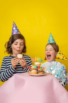 Шапочки из бумаги в горошек - разноцветные, 6 шт.