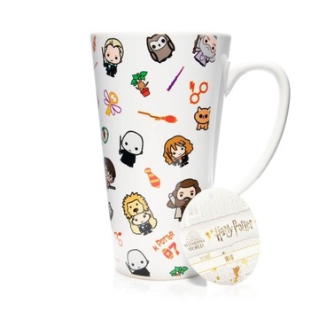 Kubek latte Harry Potter Postacie 450 ml markowy