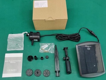 ФОНТАННЫЙ НАСОС СОЛНЕЧНЫЙ НАСОС ДЛЯ САДОВОГО ПРУДА ФОНТАН 1,8 Вт