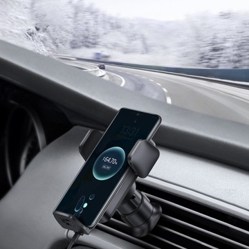 АВТОМОБИЛЬНЫЙ ДЕРЖАТЕЛЬ BASEUS ДЛЯ РЕШЕТКИ БЕСПРОВОДНОЕ ИНДУКЦИОННОЕ ЗАРЯДНОЕ УСТРОЙСТВО 15 Вт
