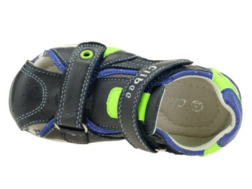 КОЖАНЫЕ САНДАЛИИ ДЛЯ МАЛЬЧИКОВ ДЕТСКАЯ ОБУВЬ САНДАЛИИ С ПОКРЫТИЕМ НА ЗАЛИВКЕ Размер 26