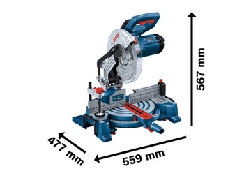 Торцовочная пила BOSCH GCM 254 0601B52000 254 мм, 1750 Вт, лазер