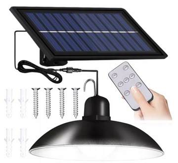 Żyrandol lampa solarna wisząca sufitowa zewnętrzna