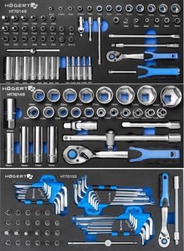 HOGERT HT7G050 ТЕЛЕЖКА ДЛЯ ИНСТРУМЕНТОВ 544 шт.