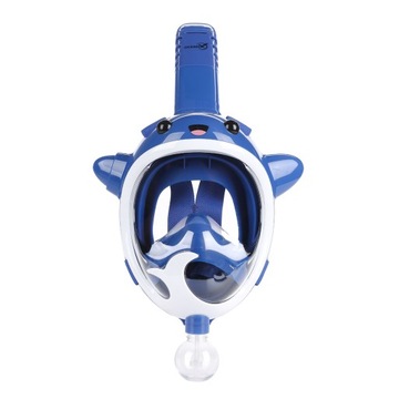 Maska Pełnotwarzowa Do Nurkowania Snorkelingu Dla Dzieci WIELORYB XS OceanX