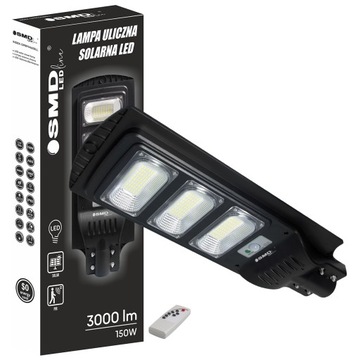 LAMPA LED ULICZNA SOLARNA 150W SMD LEDline PIR