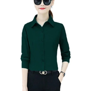 Spring White black Office Shirt Fashion Korean Sli