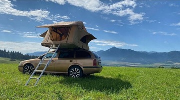 NAMIOT DACHOWY 4x4 140 Oliwkowy samochodowy reling