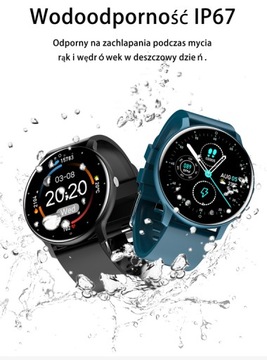 Zegarek Smartwatch męski Gravity sportowy czarny PULSOMETR SMS MUZYKA ALARM