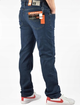 MESKIE JEANSY ST.LEON f SPODNIE GRANATOWE 38/30