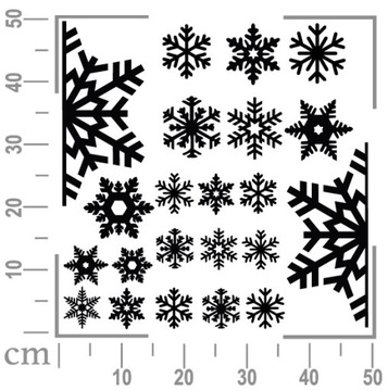 NAKLEJKI ŚWIĄTECZNE 50x50cm OKNO SZYBĘ OZDOBA 7B