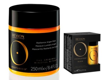 REVLON OROFLUIDO Arganowa maska do włosów 250ML + mini olejek GRATIS