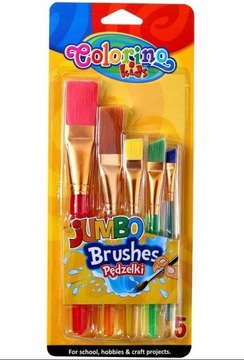 Детские ЩЕТКИ для школы COLORINO Набор 5 шт.