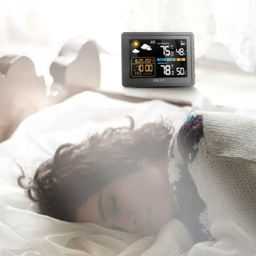 БЕСПРОВОДНАЯ ПОГОДНАЯ СТАНЦИЯ ГИГРОМЕТР НАРУЖНЫЙ ТЕРМОМЕТР ДАТЧИК ПОГОДЫ