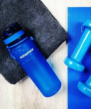 Butelka filtrująca Aquaphor City z 3 filtrami granatowa