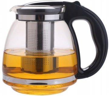 SZKLANY ZAPARZACZ DZBANEK DO HERBATY ZIÓŁ 1,5 L